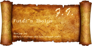 Futás Ibolya névjegykártya