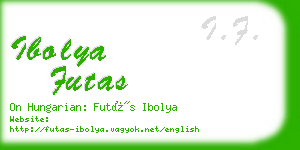 ibolya futas business card